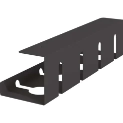 vidaXL Kabelgoot voor onder bureau 2 st Zwart 43 x 12 x 10 cm Staal