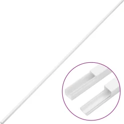 vidaXL Kabelgoot 10x10 mm 10 m PVC