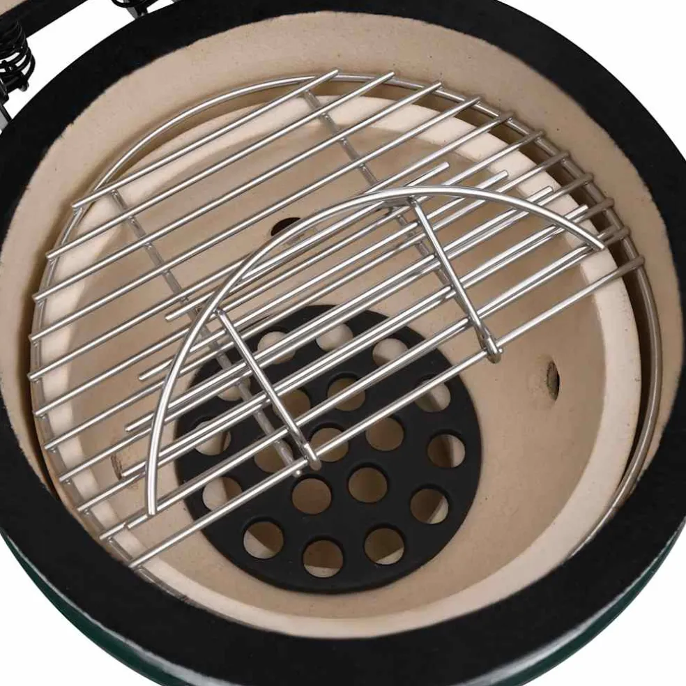 vidaXL Kamado barbecue 56 cm keramiek groen