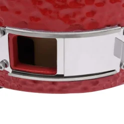 vidaXL Kamado barbecue 2-in-1 56 cm keramiek rood