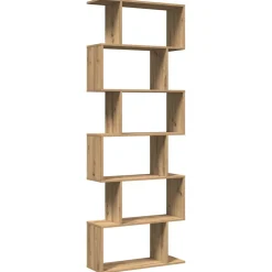 vidaXL Kamerscherm / boekenkast 6-laags 70x24x193 cm hout artisanaal