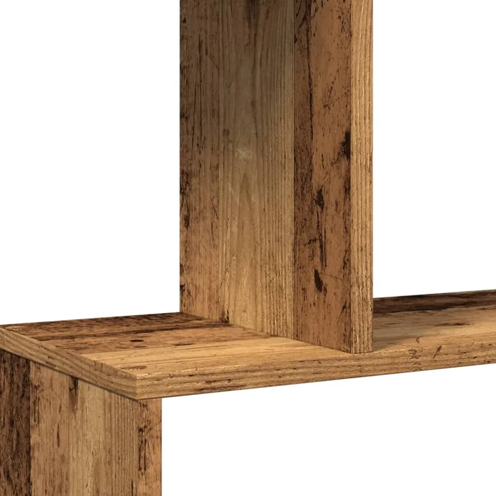 vidaXL Kamerscherm / boekenkast 6-laags 70x24x193 cm hout oud hout