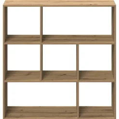 vidaXL Kamerscherm / boekenkast 102x29x103,5 cm hout artisanaal eiken