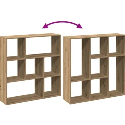 vidaXL Kamerscherm / boekenkast 102x29x103,5 cm hout artisanaal eiken