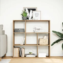 vidaXL Kamerscherm / boekenkast 102x29x103,5 cm hout artisanaal eiken