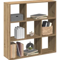 vidaXL Kamerscherm / boekenkast 102x29x103,5 cm hout artisanaal eiken