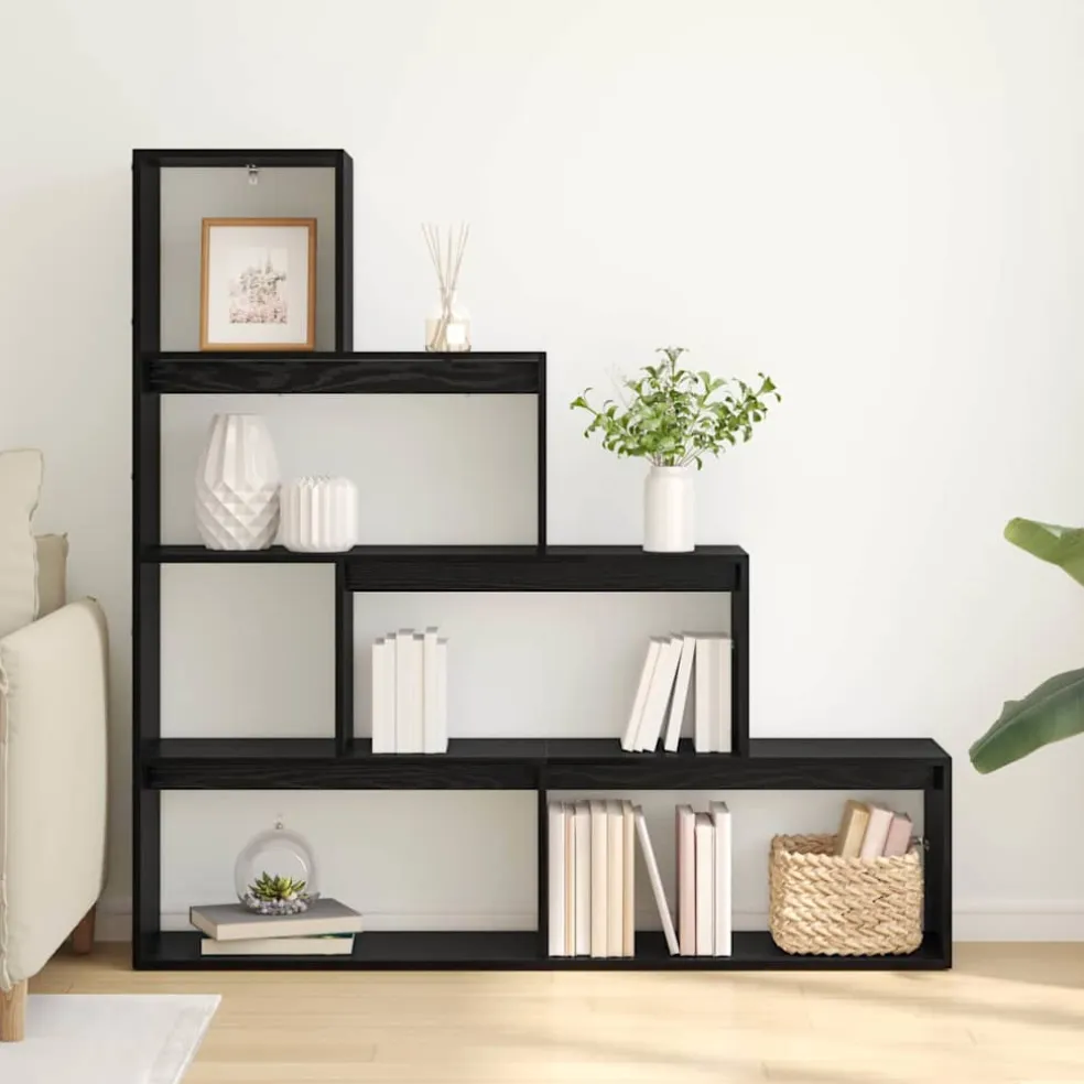 vidaXL Kamerscherm Boekenkast 143,5 x 29 x 143,5 cm Bewerkt hout