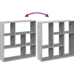 vidaXL Kamerscherm / boekenkast 102x29x103,5 cm hout grijs sonoma