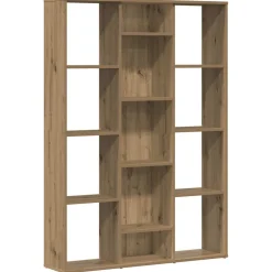 vidaXL Kamerscherm/boekenkast 100x24x140 cm bewerkt hout eikenkleurig