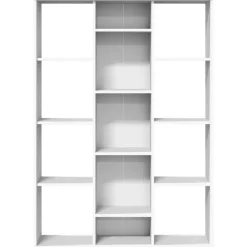 vidaXL Kamerscherm/boekenkast 100x24x140 cm bewerkt hout wit