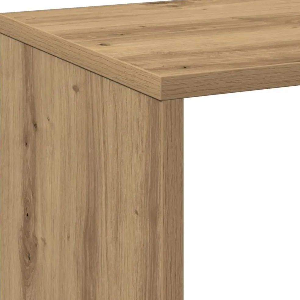 vidaXL Kamerscherm / boekenkast 69,5x29x69,5 cm hout artisanaal eiken