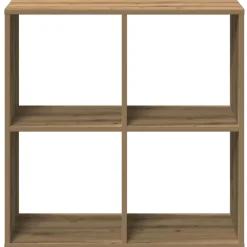 vidaXL Kamerscherm / boekenkast 69,5x29x69,5 cm hout artisanaal eiken