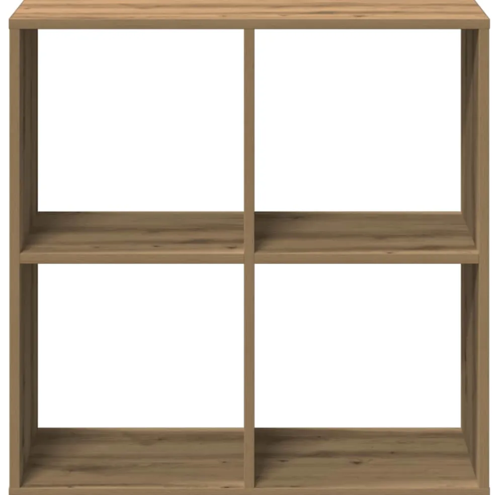 vidaXL Kamerscherm / boekenkast 69,5x29x69,5 cm hout artisanaal eiken