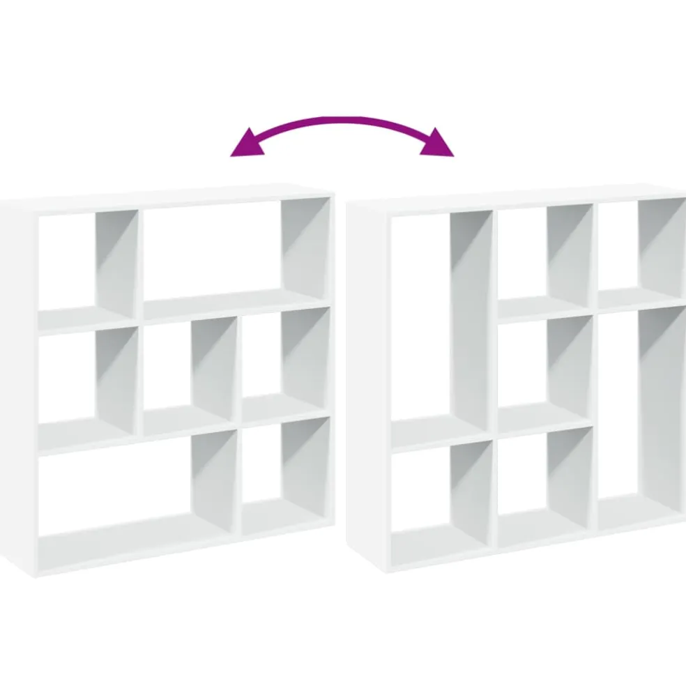 vidaXL Kamerscherm / boekenkast 102x29x103,5 cm bewerkt hout wit