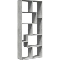 vidaXL Kamerscherm / boekenkast 67x25x161,5 cm bewerkt hout betongrijs