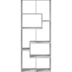 vidaXL Kamerscherm / boekenkast 67x25x161,5 cm bewerkt hout betongrijs