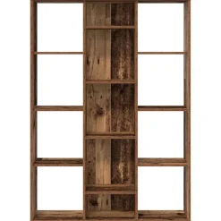 vidaXL Kamerscherm/boekenkast 100x24x140 cm bewerkt hout oud hout