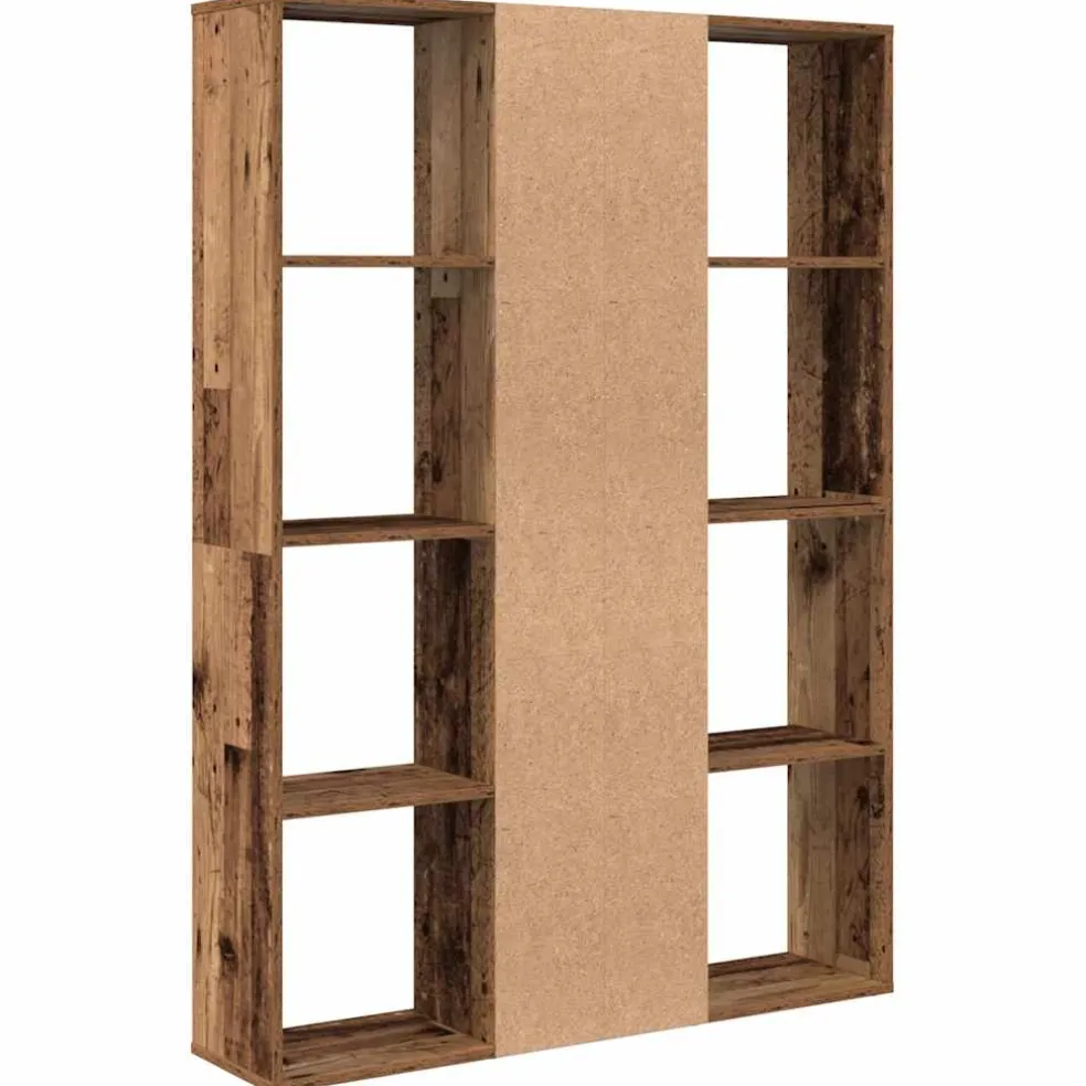 vidaXL Kamerscherm/boekenkast 100x24x140 cm bewerkt hout oud hout