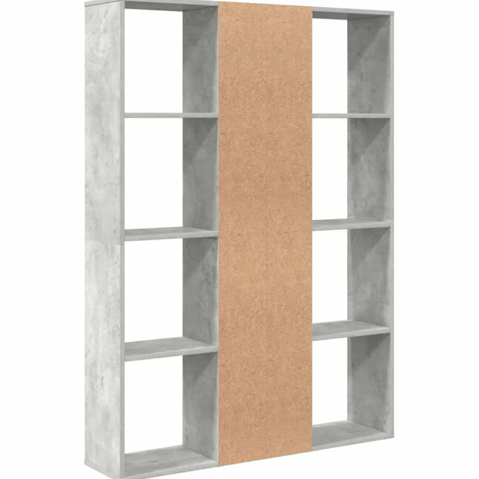 vidaXL Kamerscherm/boekenkast 100x24x140 cm bewerkt hout betongrijs