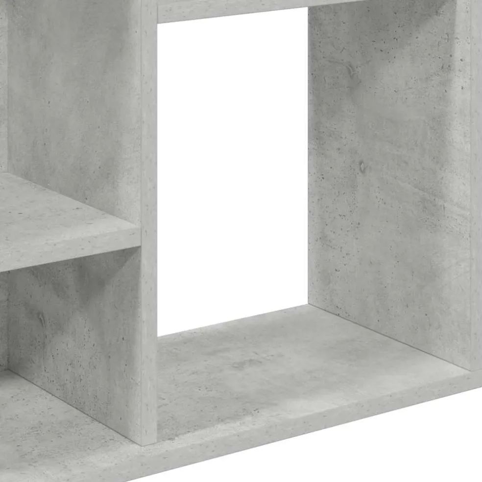 vidaXL Kamerscherm/boekenkast 100x24x140 cm bewerkt hout betongrijs
