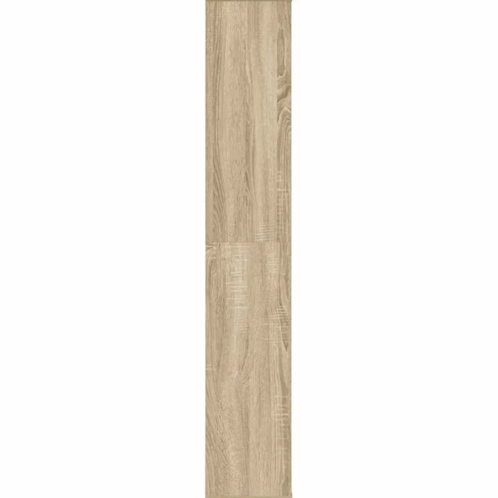 vidaXL Kamerscherm/boekenkast 100x24x140 cm bewerkt hout eikenkleurig