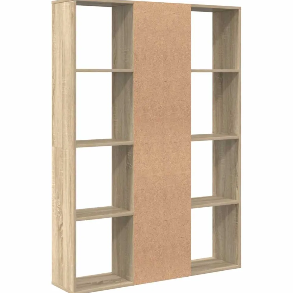 vidaXL Kamerscherm/boekenkast 100x24x140 cm bewerkt hout eikenkleurig