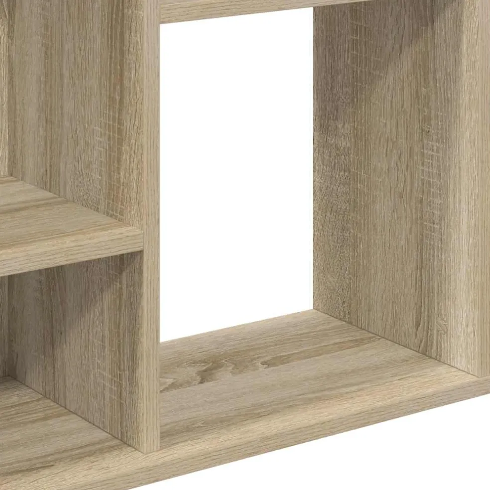 vidaXL Kamerscherm/boekenkast 100x24x140 cm bewerkt hout eikenkleurig