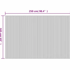 vidaXL Kamerscherm breedte 250 cm hoogte 165 cm bamboe bruin