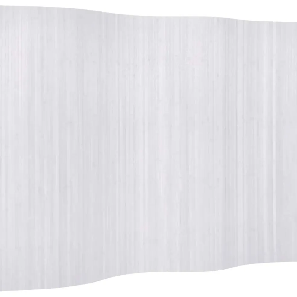 vidaXL Kamerscherm breedte 250 cm hoogte 165 cm bamboe wit