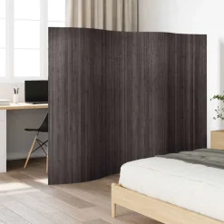 vidaXL Kamerscherm breedte 250 cm hoogte 165 cm bamboe grijs