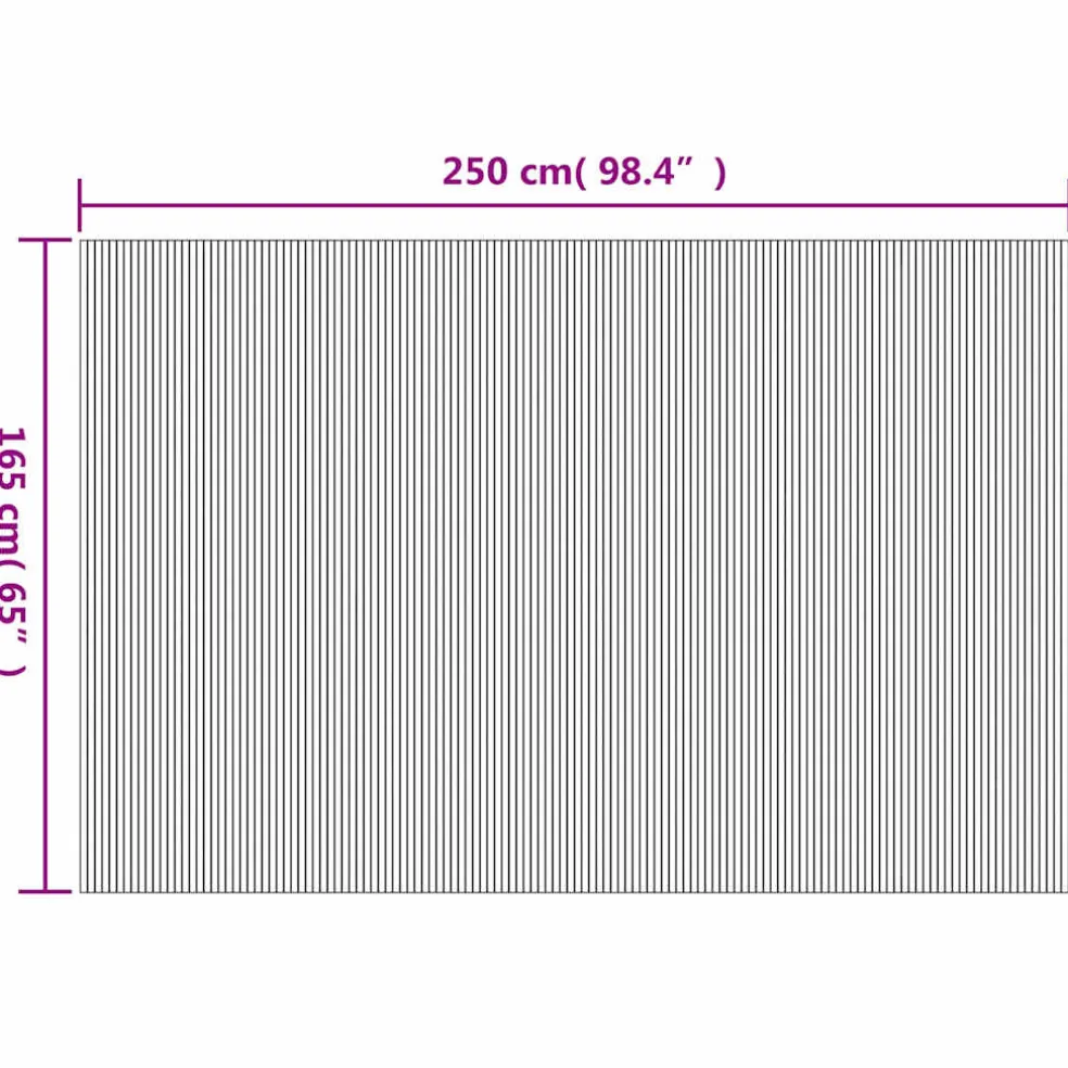 vidaXL Kamerscherm breedte 250 cm hoogte 165 cm bamboe grijs