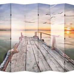 vidaXL Kamerscherm inklapbaar meer 228x170 cm