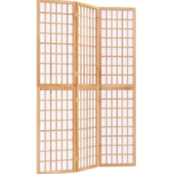 vidaXL Kamerscherm inklapbaar 3 panelen Japanse stijl 120x170 cm