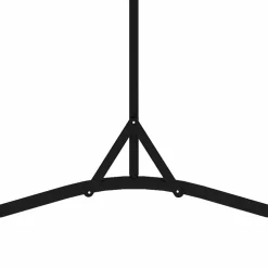 vidaXL Kamerscherm met 1 paneel 175x180 cm zwart
