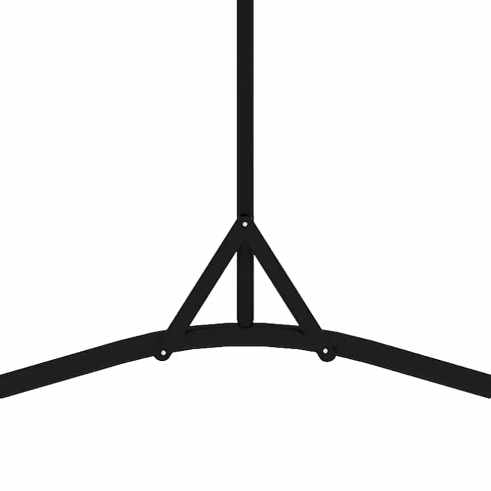 vidaXL Kamerscherm met 1 paneel 175x180 cm zwart