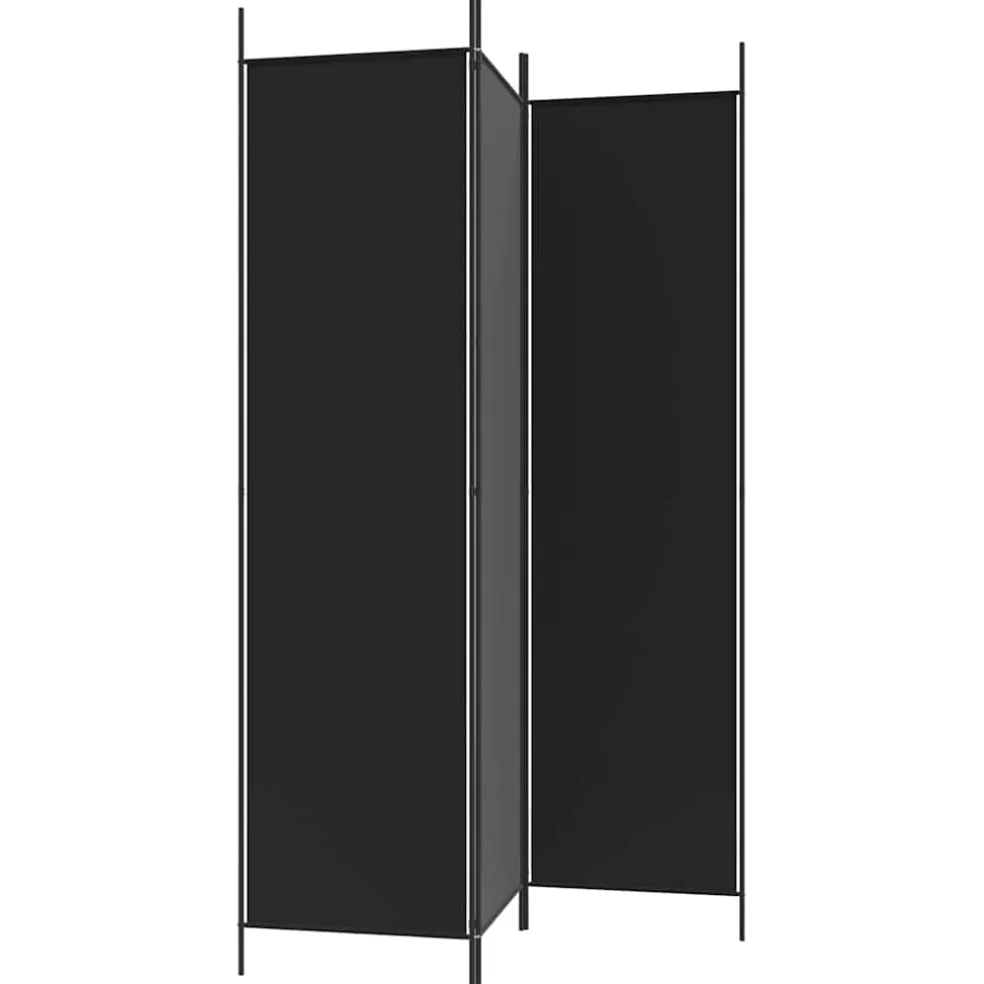 vidaXL Kamerscherm met 3 panelen 260x180 cm antraciet