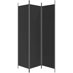 vidaXL Kamerscherm met 3 panelen 150x200 cm stof zwart