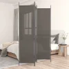 vidaXL Kamerscherm met 6 panelen 520x180 cm stof bruin