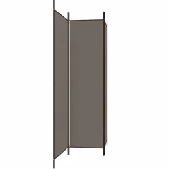 vidaXL Kamerscherm met 6 panelen 520x180 cm stof bruin