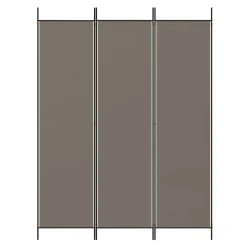vidaXL Kamerscherm met 6 panelen 520x180 cm stof bruin