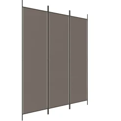 vidaXL Kamerscherm met 6 panelen 520x180 cm stof bruin