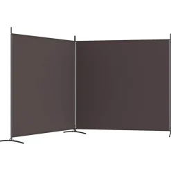 vidaXL Kamerscherm met 3 panelen 150x200 cm stof wit