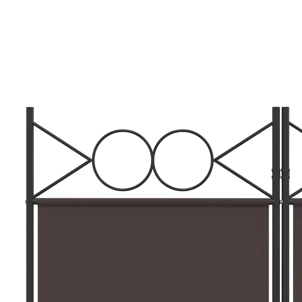 vidaXL Kamerscherm met 5 panelen 200x180 cm bruin