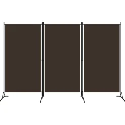 vidaXL Kamerscherm met 3 panelen 260x180 cm bruin