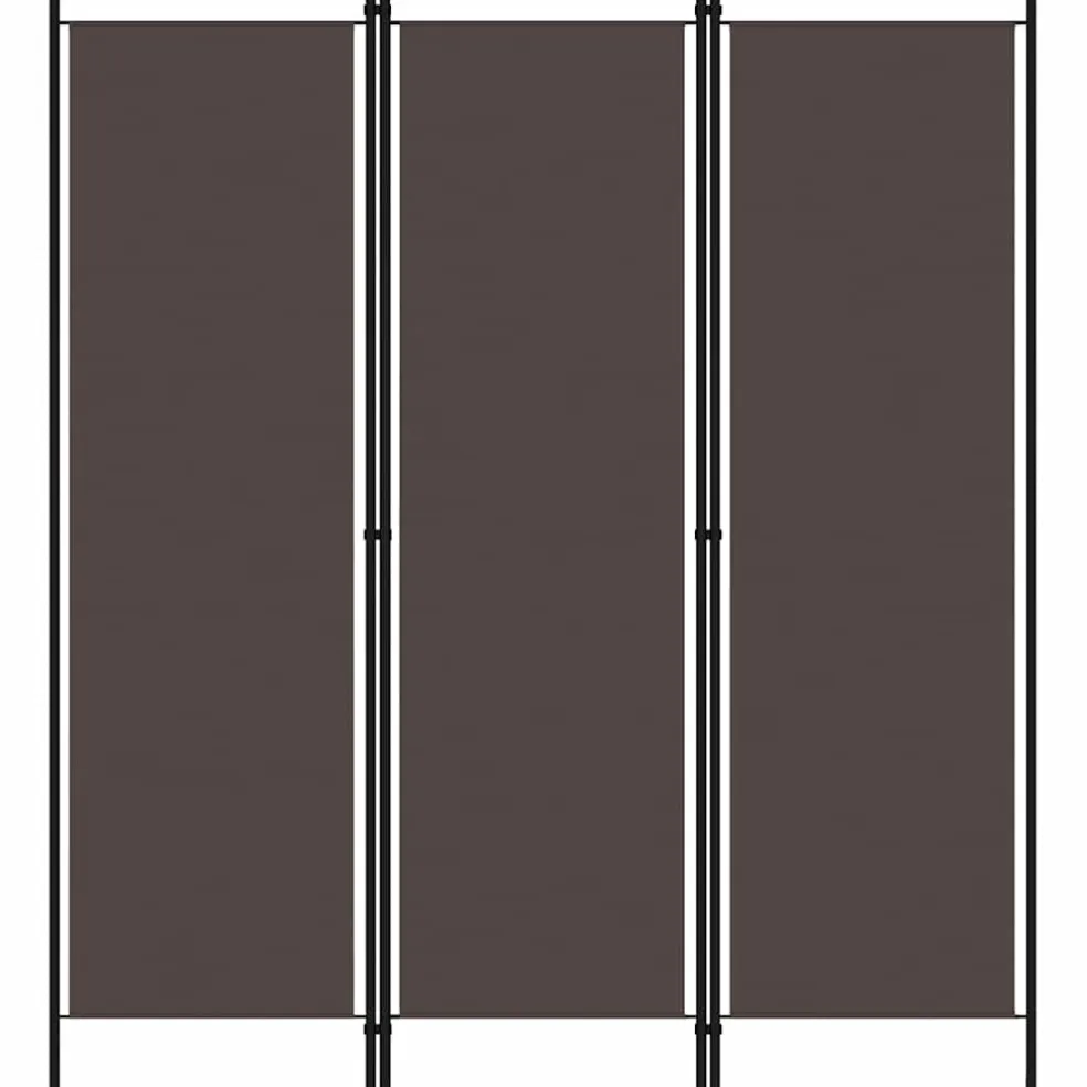 vidaXL Kamerscherm met 3 panelen 150x180 cm bruin