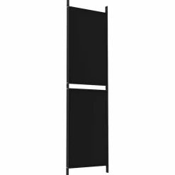 vidaXL Kamerscherm met 3 panelen 150x180 cm stof zwart