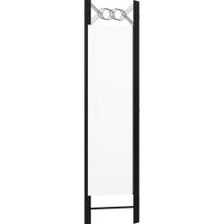 vidaXL Kamerscherm met 3 panelen 120x180 cm wit