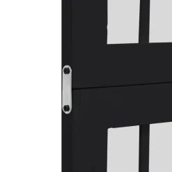 vidaXL Kamerscherm met 6 panelen massief paulowniahout zwart