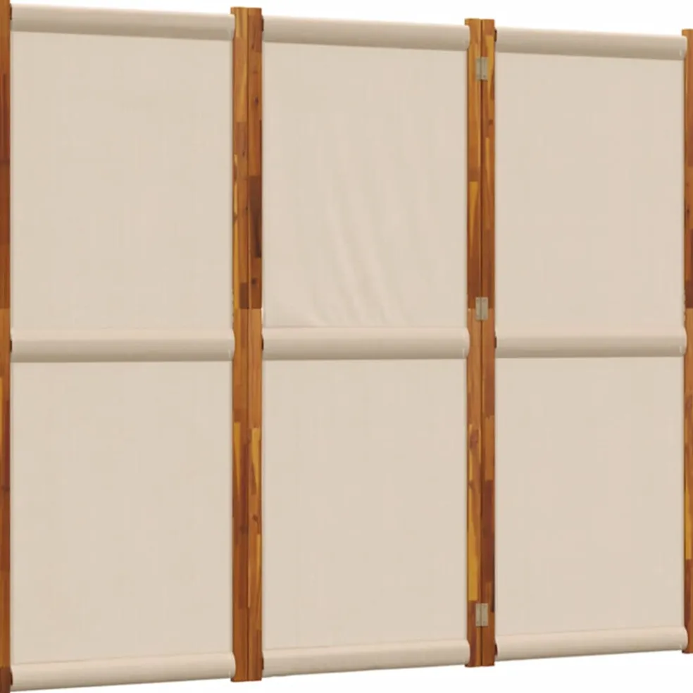 vidaXL Kamerscherm met 3 panelen 210x180 cm taupe