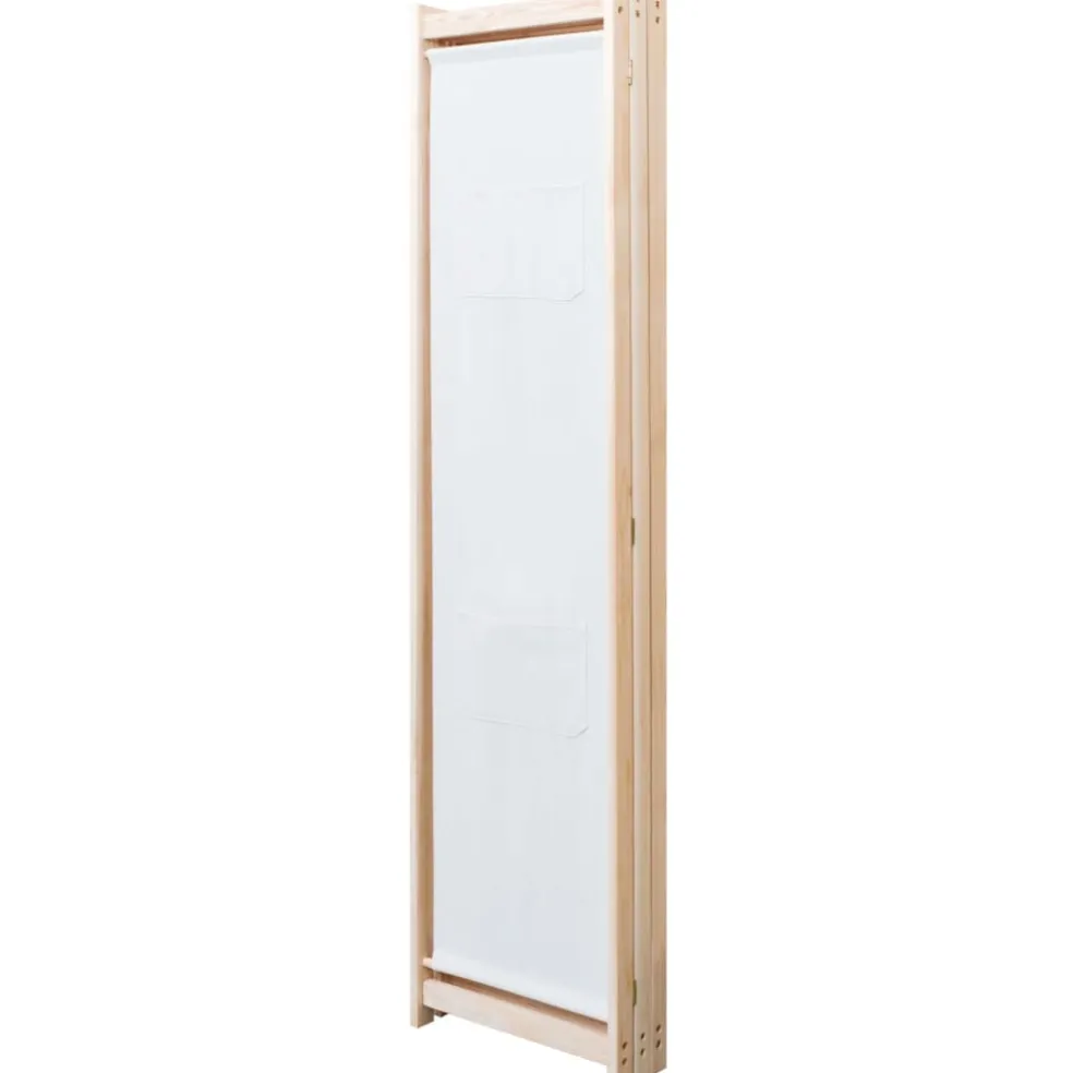 vidaXL Kamerscherm met 3 panelen 120x170x4 cm stof crème